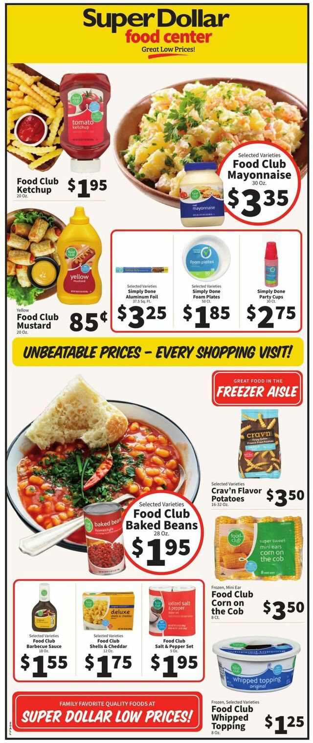 Catalogue Super Dollar Food Center from 04/17/2024