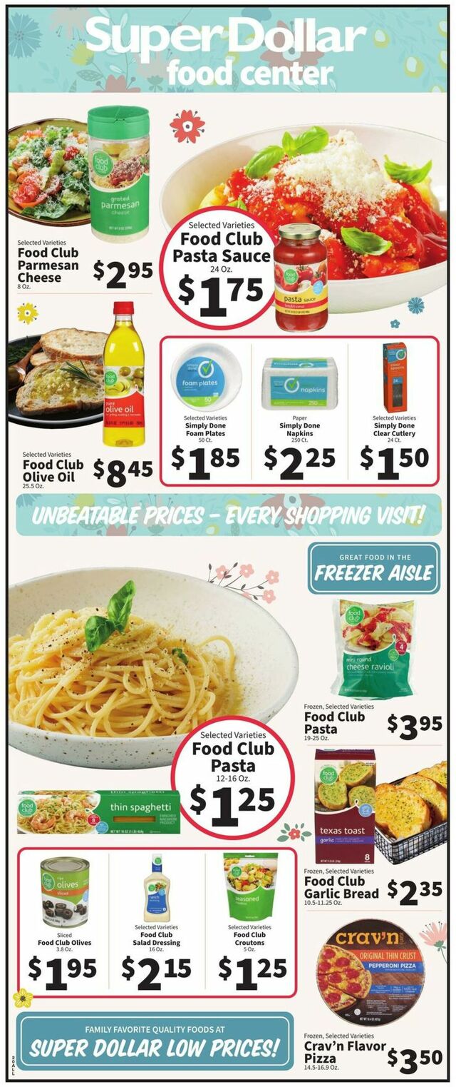 Catalogue Super Dollar Food Center from 05/08/2024