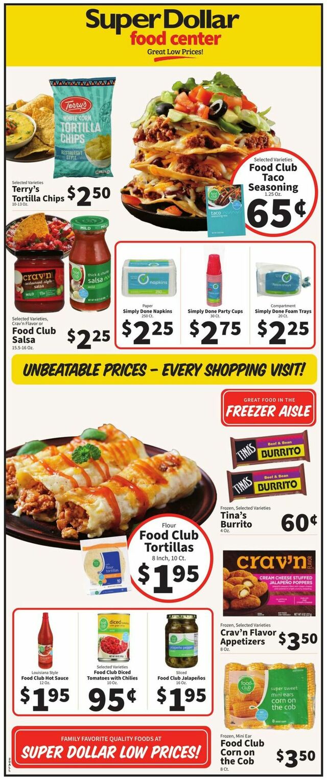Catalogue Super Dollar Food Center from 06/19/2024
