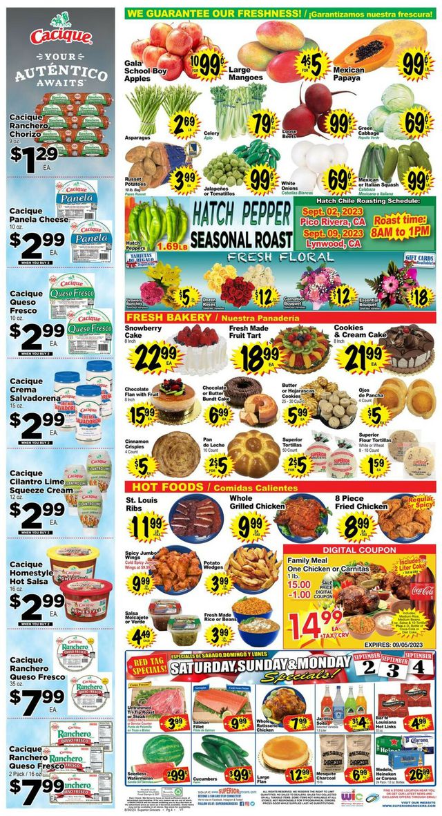 Catalogue Superior Grocers from 08/30/2023