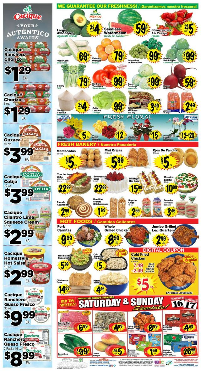 Catalogue Superior Grocers from 09/13/2023