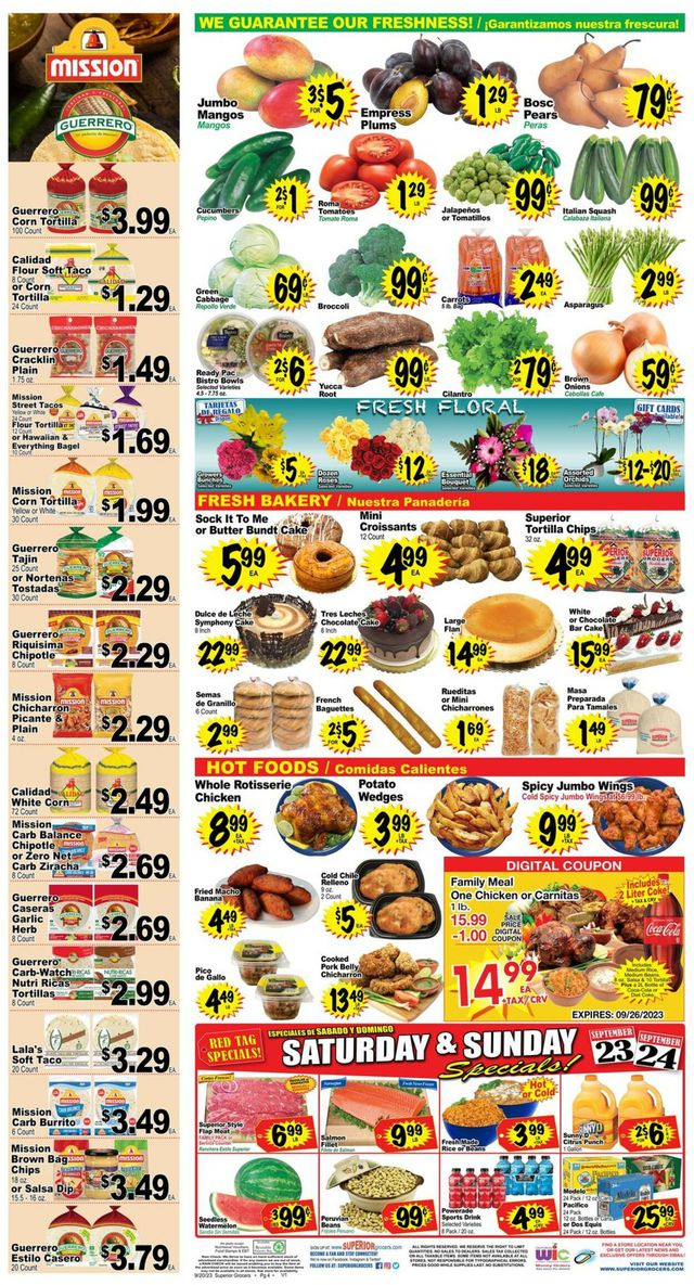 Catalogue Superior Grocers from 09/20/2023