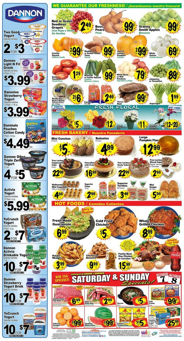 Catalogue Superior Grocers from 10/04/2023