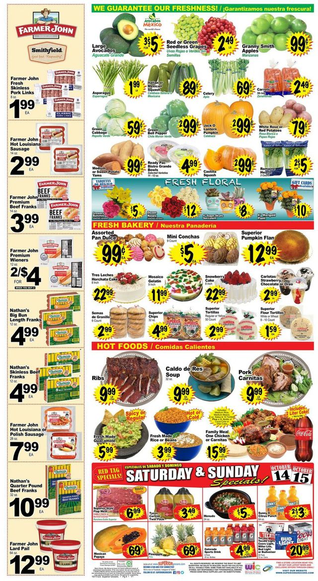 Catalogue Superior Grocers from 10/11/2023