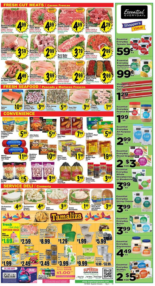 Catalogue Superior Grocers from 10/18/2023