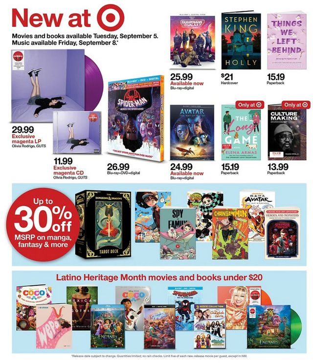 Catalogue Target from 09/03/2023