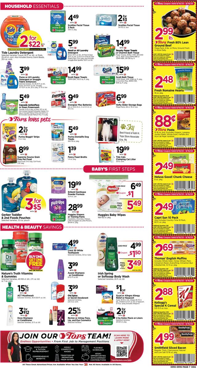 Catalogue Tops Friendly Markets from 09/10/2023