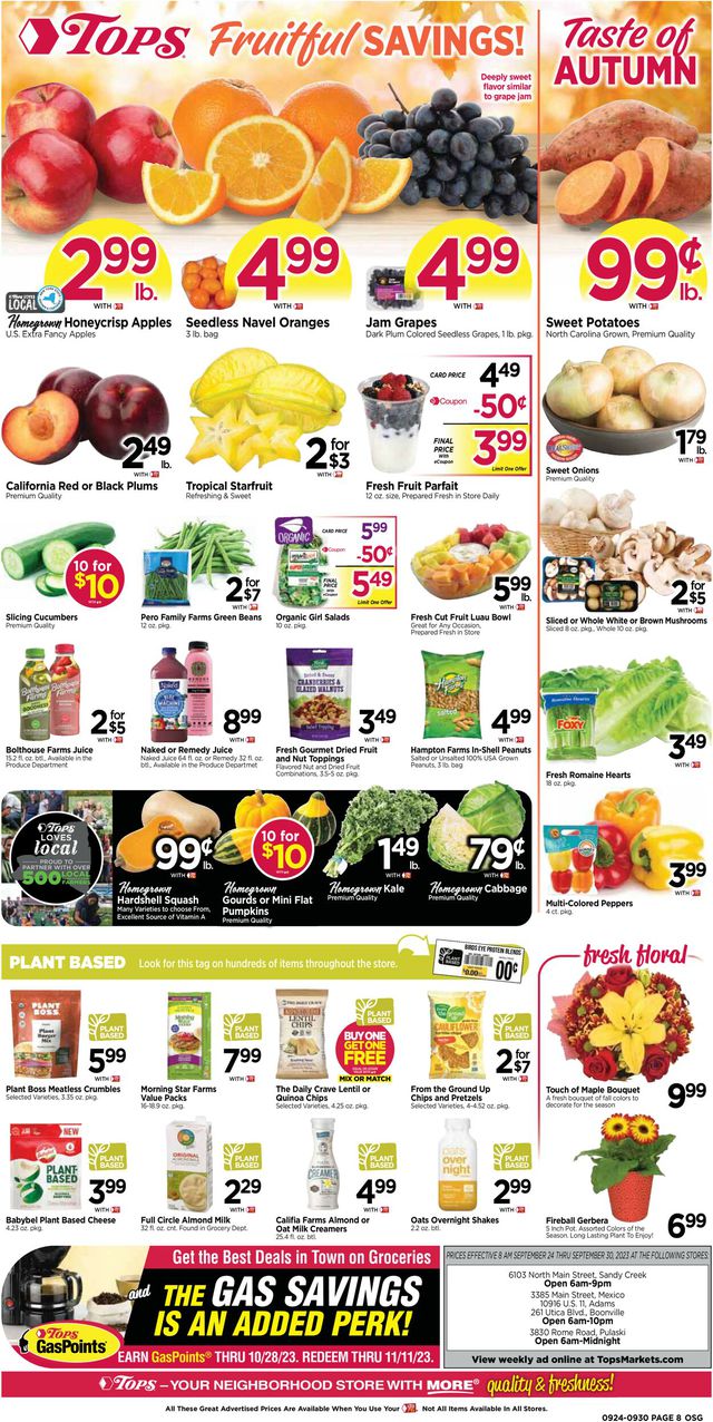 Catalogue Tops Friendly Markets from 09/24/2023