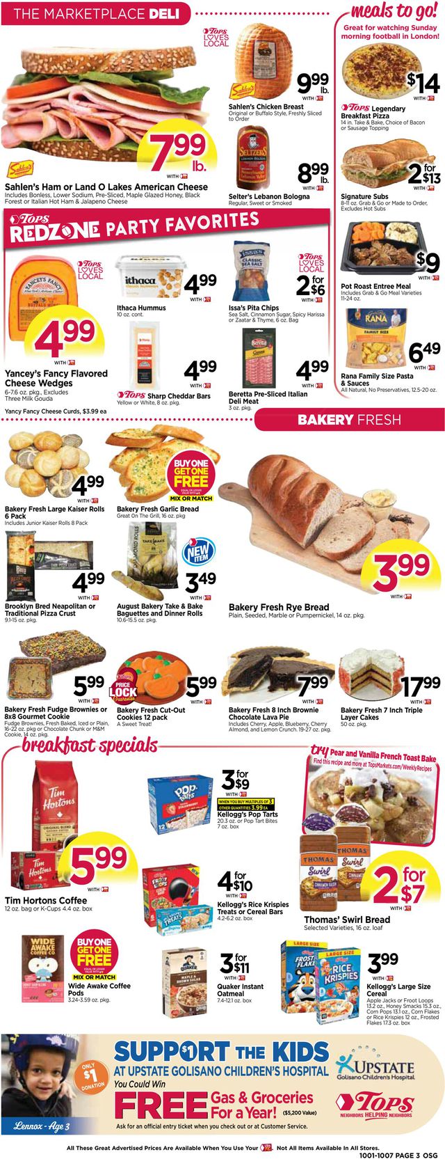 Catalogue Tops Friendly Markets from 10/01/2023