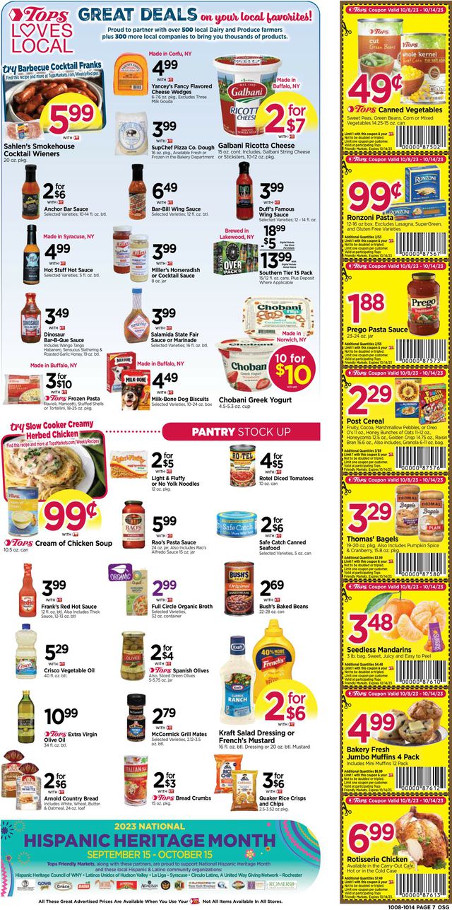 Catalogue Tops Friendly Markets from 10/08/2023
