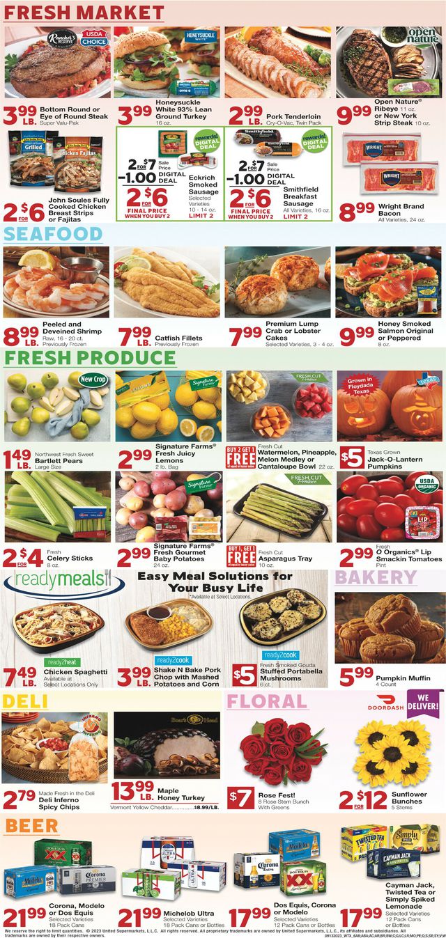 Catalogue United Supermarkets from 09/13/2023