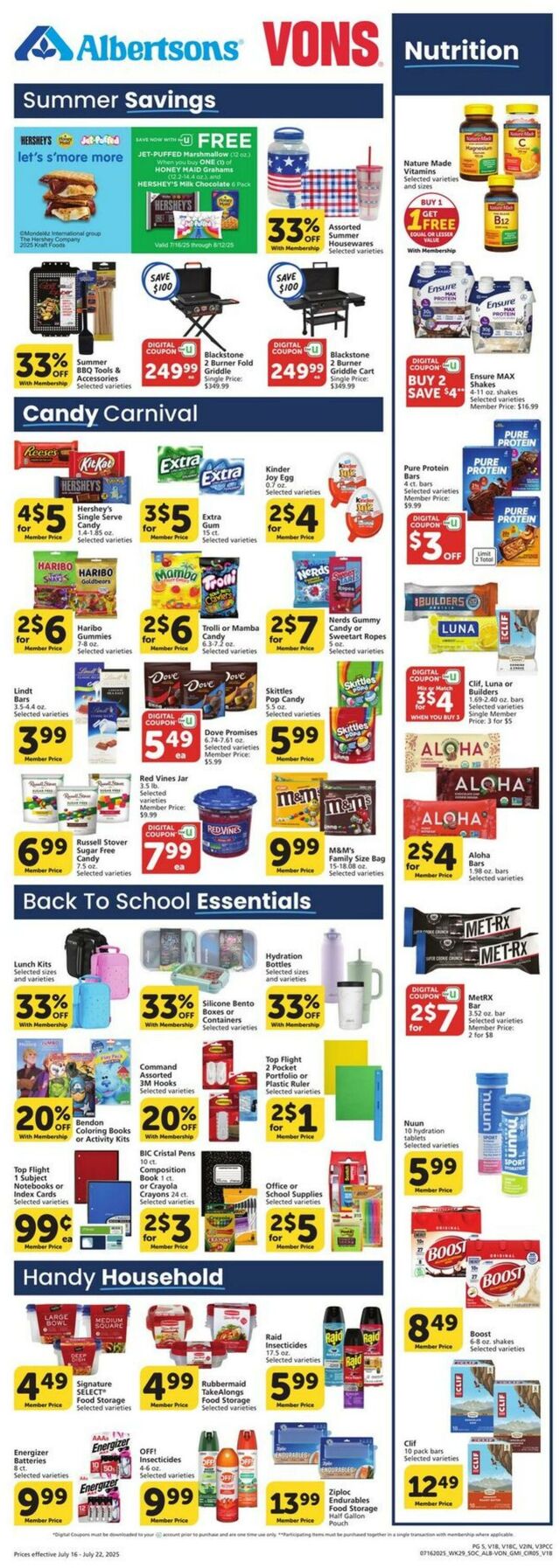 Catalogue Vons from 07/16/2025