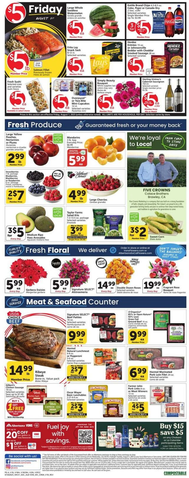 Catalogue Vons from 07/30/2025