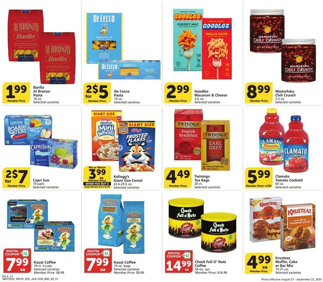 Catalogue Vons from 08/27/2025