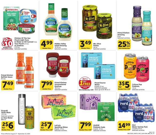 Catalogue Vons from 08/27/2025
