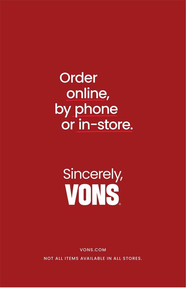 Catalogue Vons from 10/01/2025