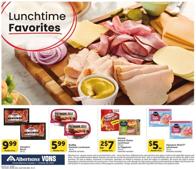 Catalogue Vons from 10/01/2025