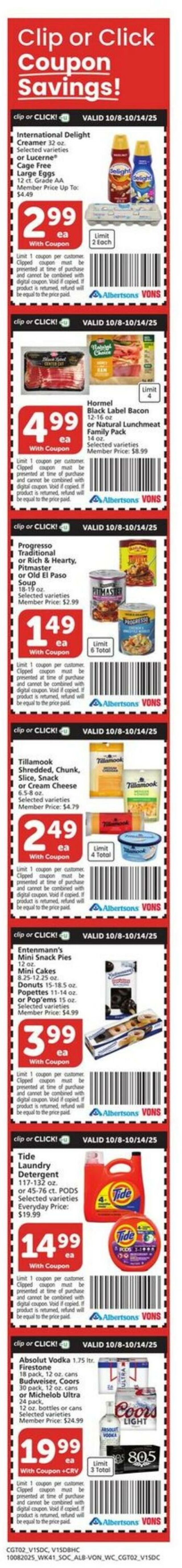 Catalogue Vons from 10/08/2025