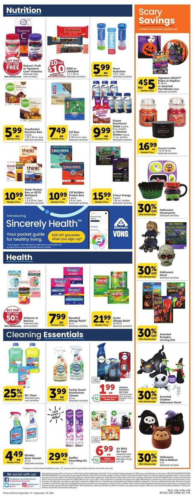 Catalogue Vons from 09/13/2023