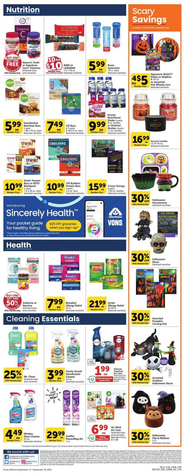 Catalogue Vons from 09/13/2023