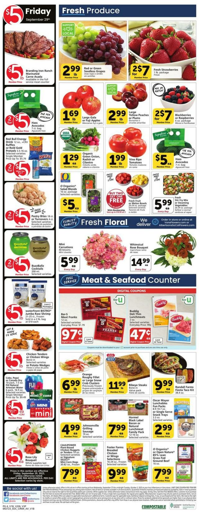 Catalogue Vons from 09/27/2023