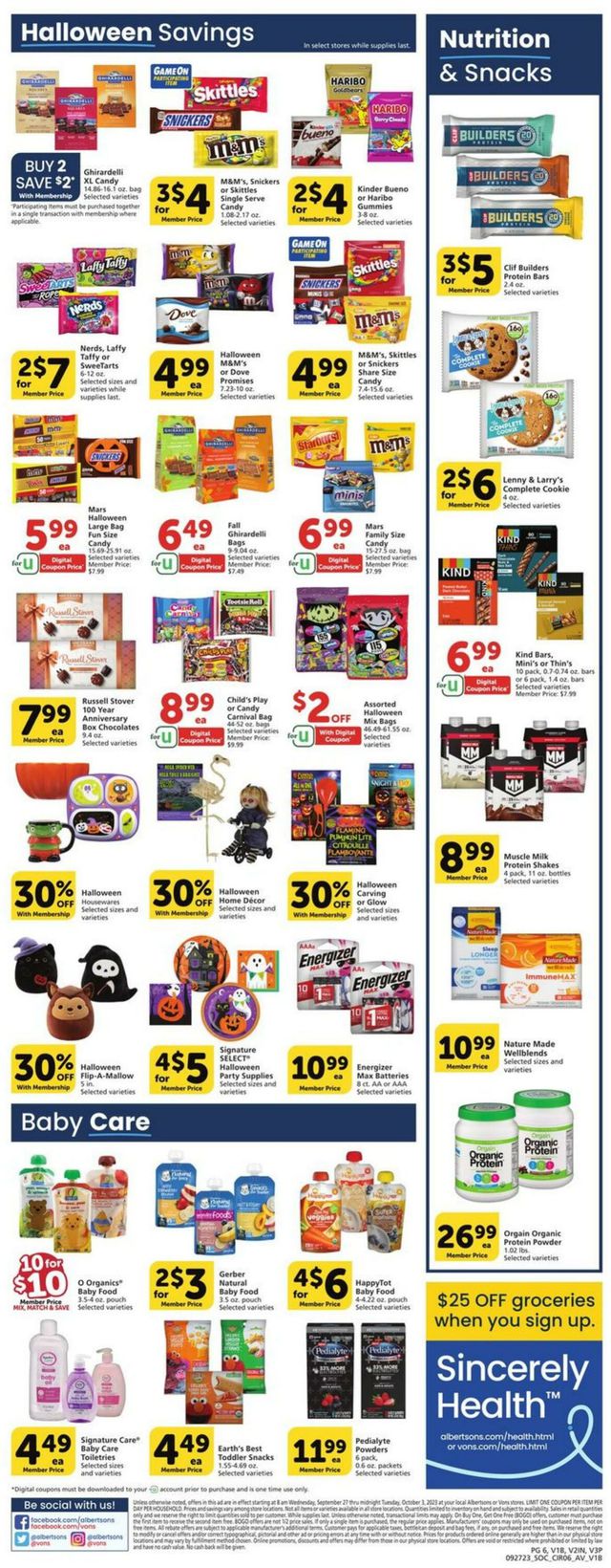 Catalogue Vons from 09/27/2023