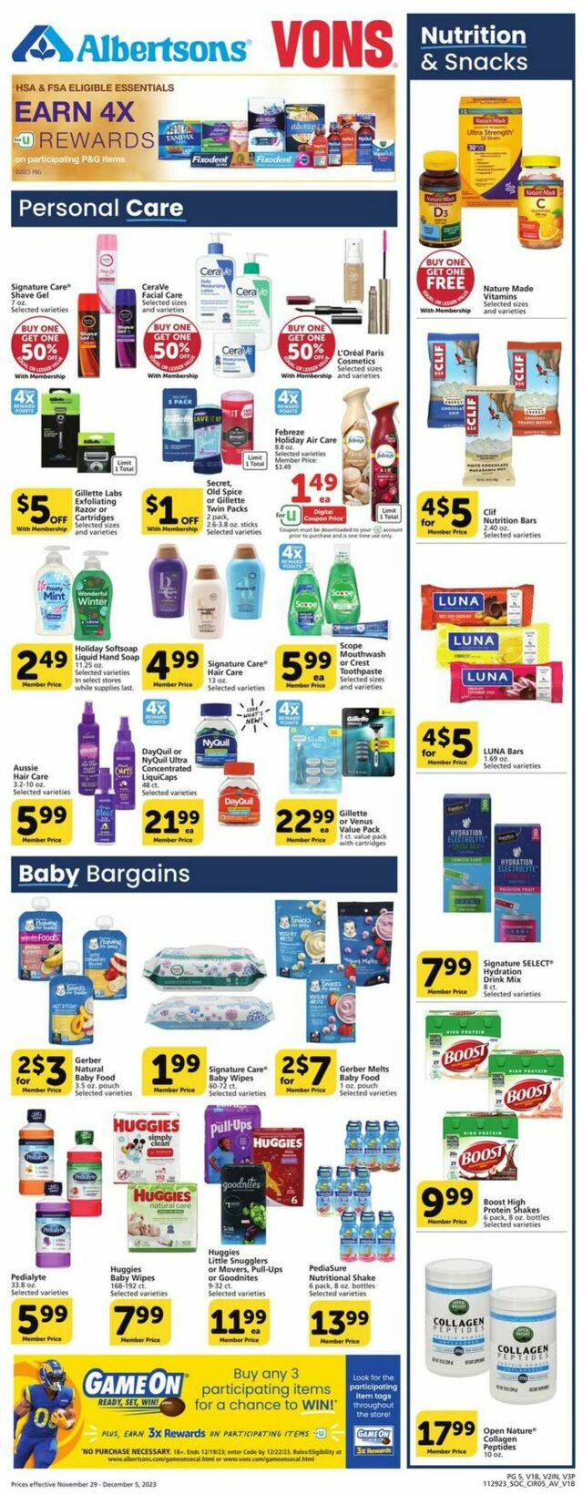 Catalogue Vons from 11/29/2023