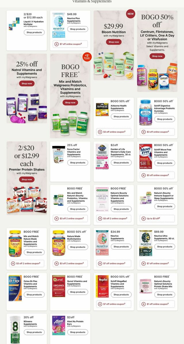 Catalogue Walgreens from 01/13/2025