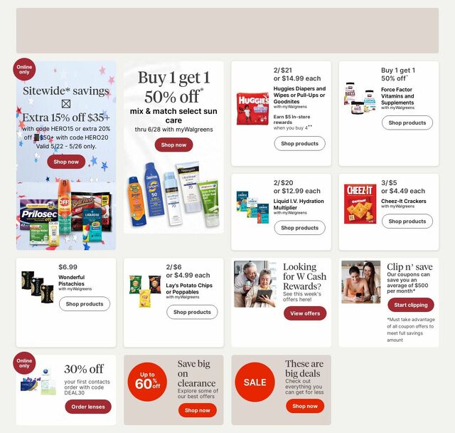 Catalogue Walgreens from 05/26/2025