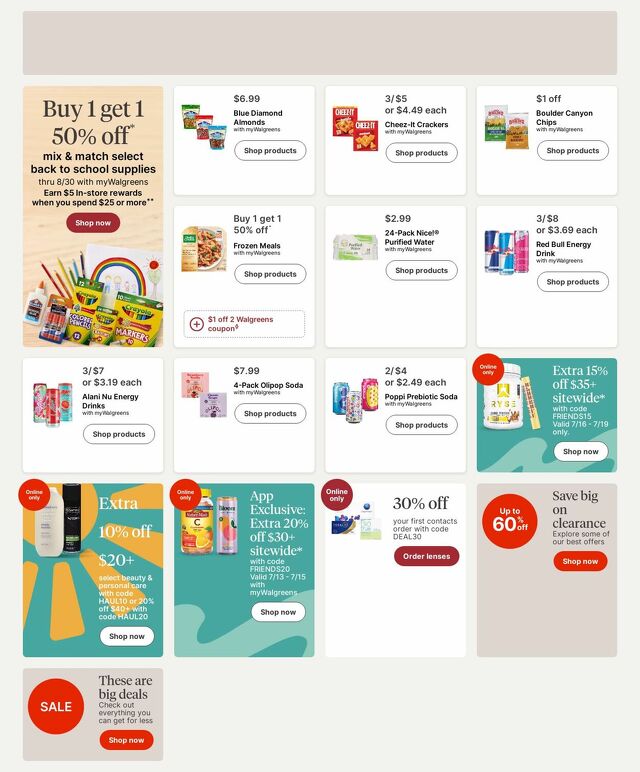 Catalogue Walgreens from 07/14/2025