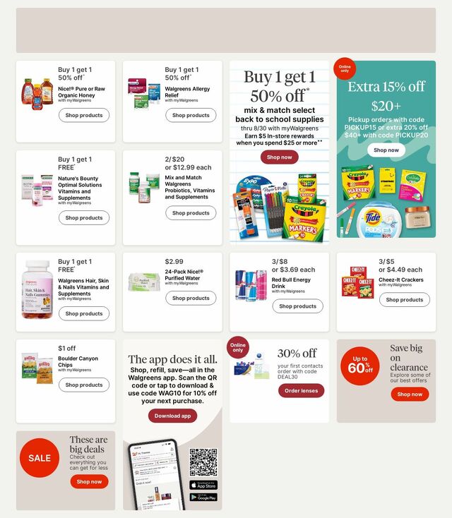 Catalogue Walgreens from 07/21/2025