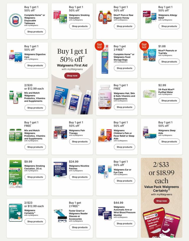 Catalogue Walgreens from 07/21/2025