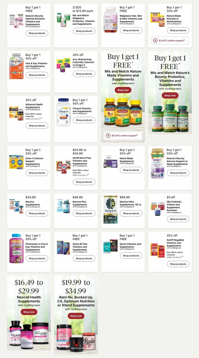 Catalogue Walgreens from 07/21/2025