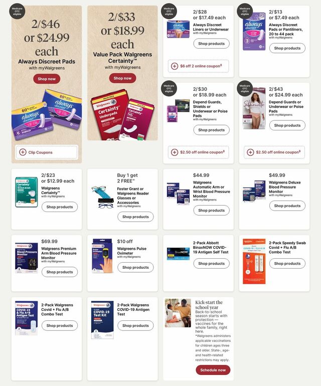 Catalogue Walgreens from 07/21/2025