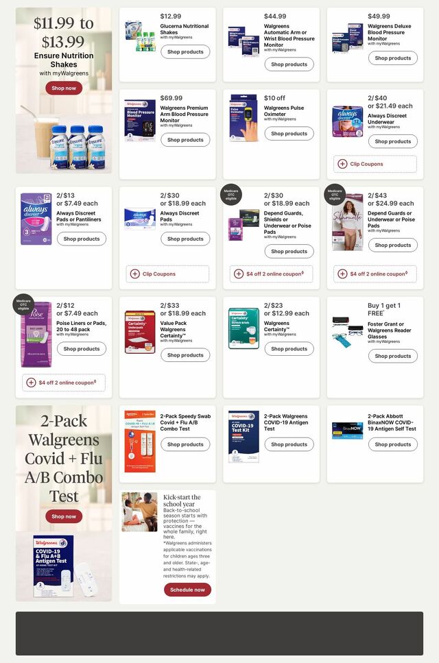 Catalogue Walgreens from 07/28/2025