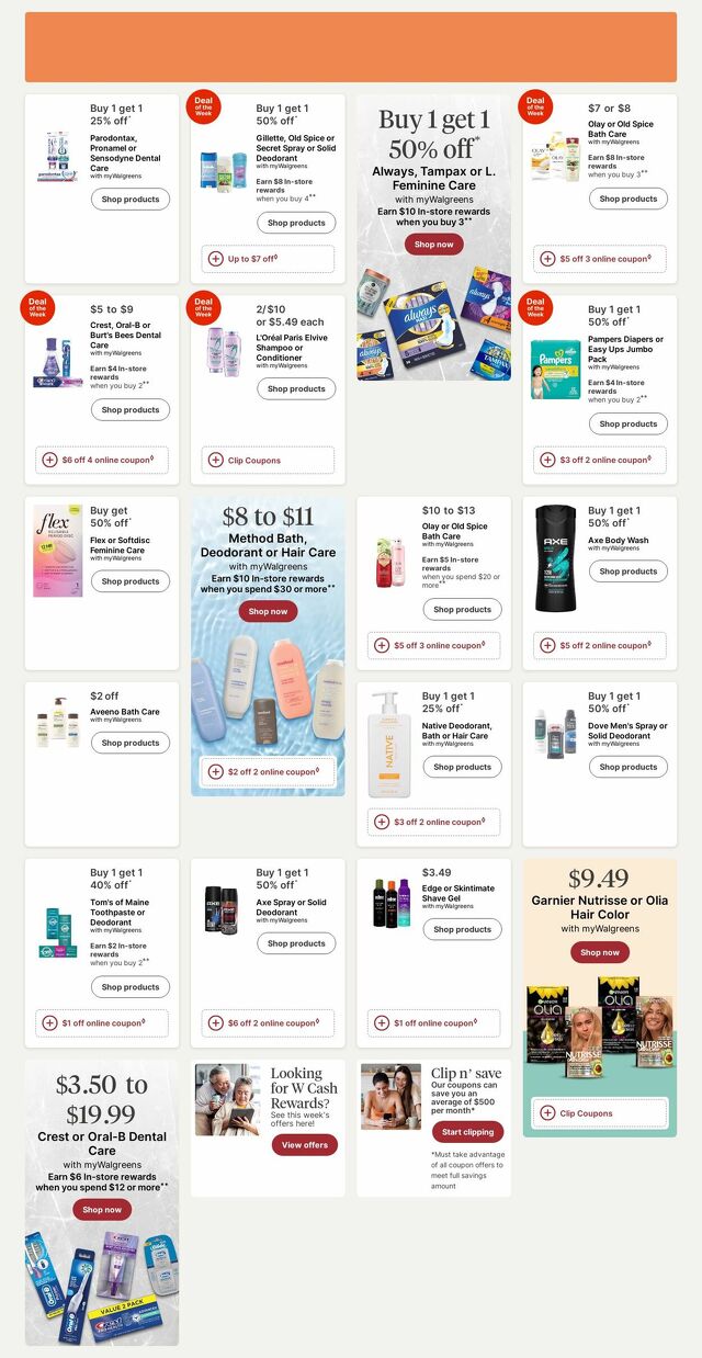 Catalogue Walgreens from 07/28/2025