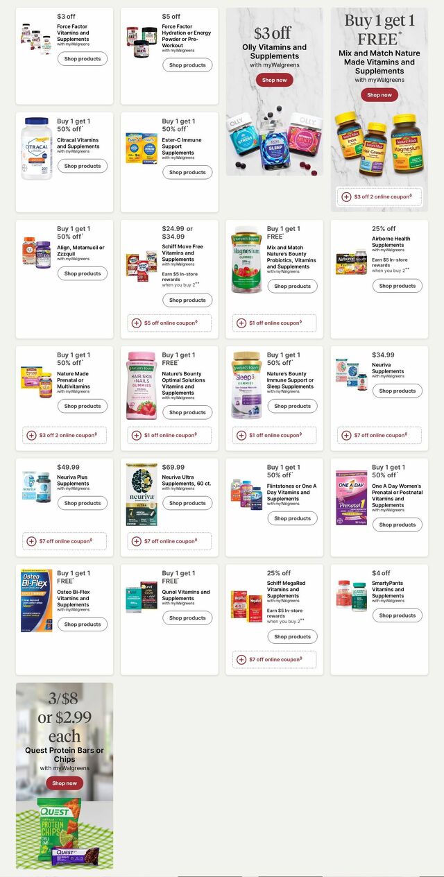 Catalogue Walgreens from 08/11/2025