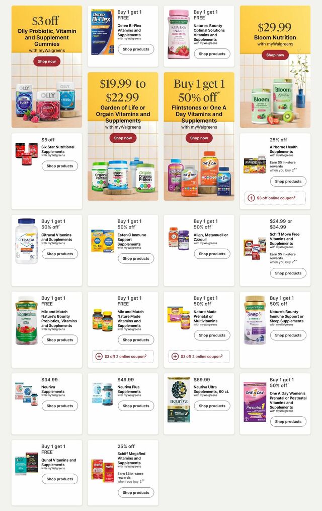Catalogue Walgreens from 08/25/2025