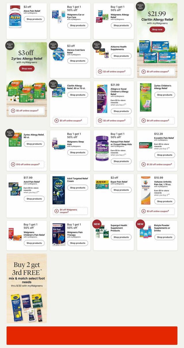 Catalogue Walgreens from 08/25/2025