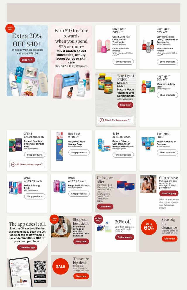 Catalogue Walgreens from 09/22/2025