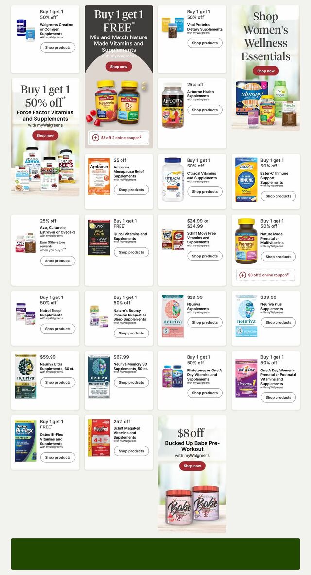 Catalogue Walgreens from 09/29/2025