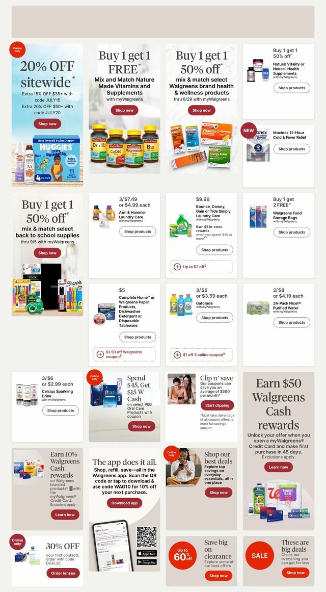 Catalogue Walgreens from 07/20/2026