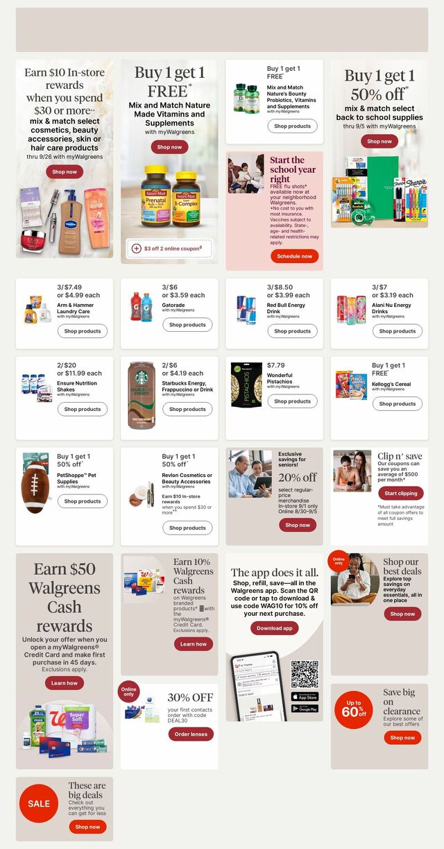 Catalogue Walgreens from 08/31/2026