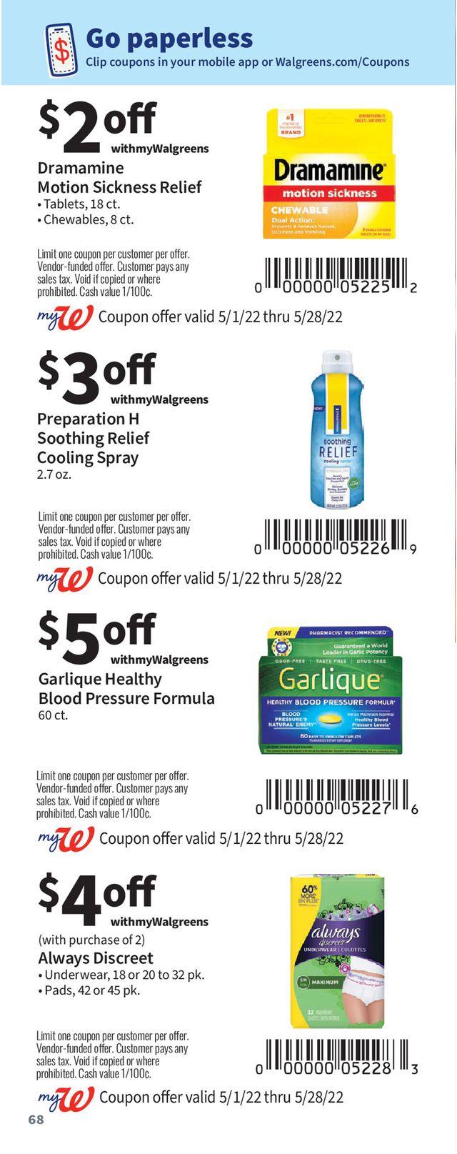 Catalogue Walgreens from 05/01/2022