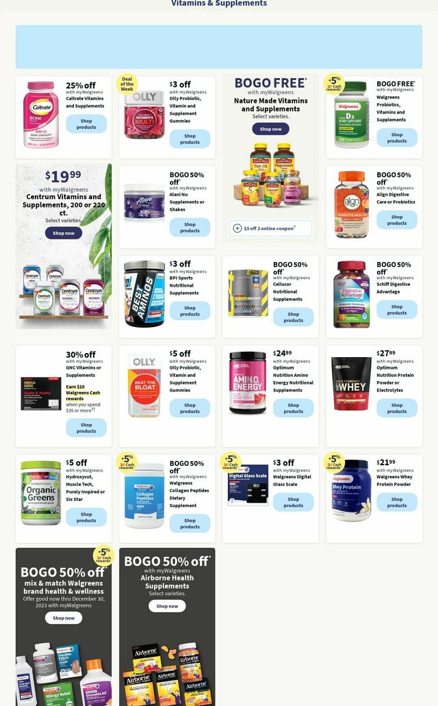 Catalogue Walgreens from 12/25/2023