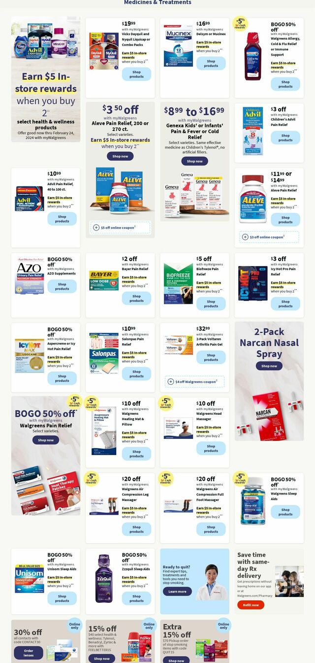 Catalogue Walgreens from 01/15/2024