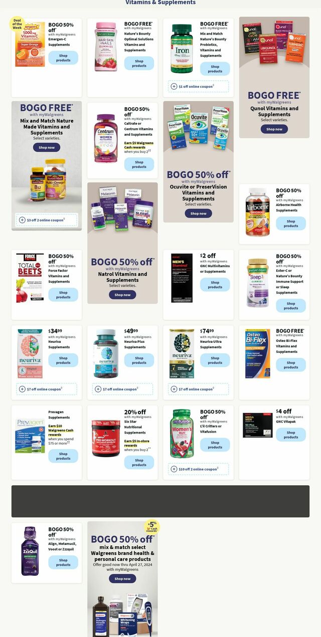 Catalogue Walgreens from 03/11/2024
