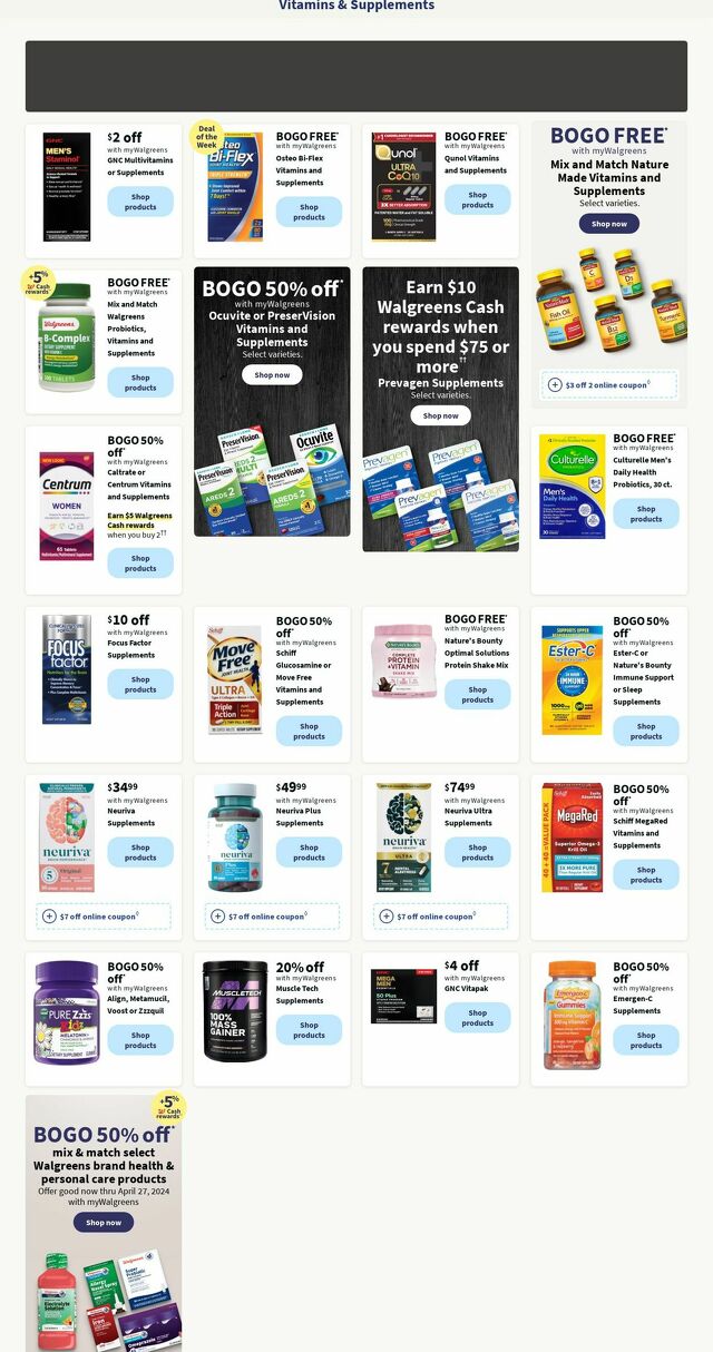 Catalogue Walgreens from 03/18/2024