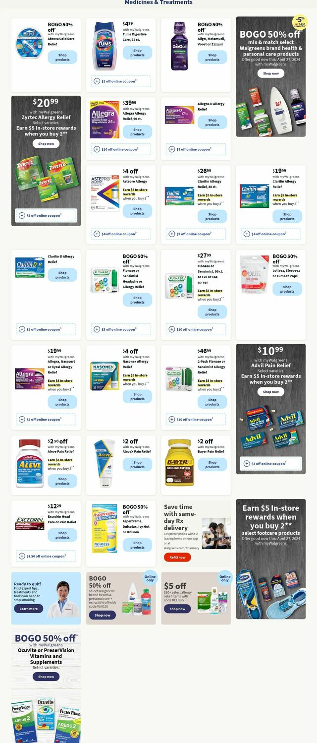 Catalogue Walgreens from 04/08/2024