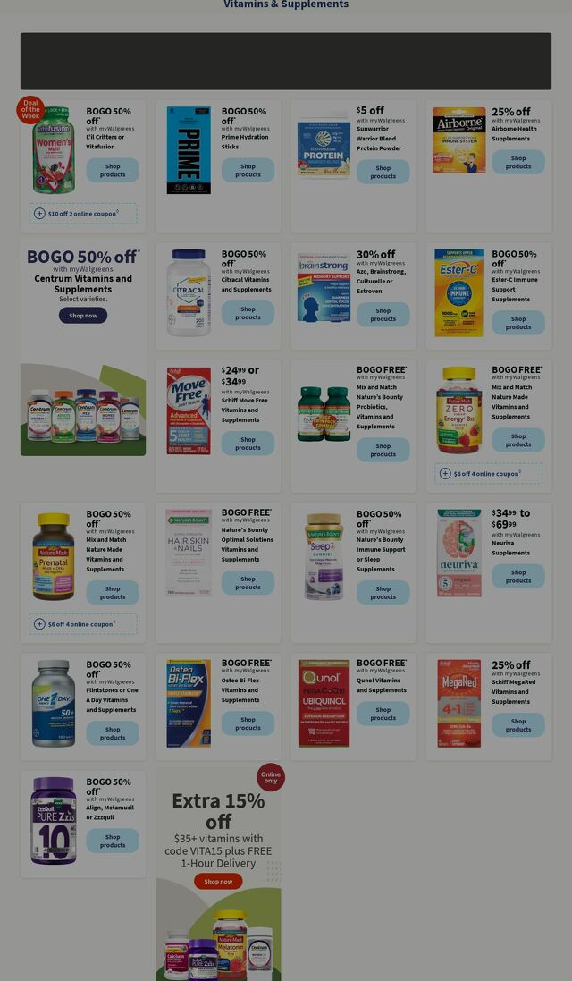 Catalogue Walgreens from 07/15/2024